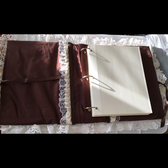 Chocolate Eclair Fabric Colored Photo Album - Picture 2 of 3